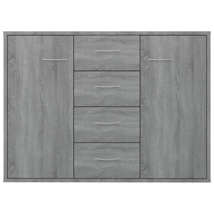 vidaXL Sideboard Grau Sonoma 88x30x65 cm Holzwerkstoff