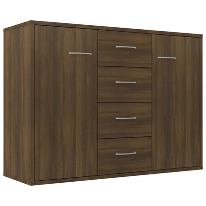 vidaXL Buffet Chêne Marron 88x30x65 cm Bois d'ingénierie