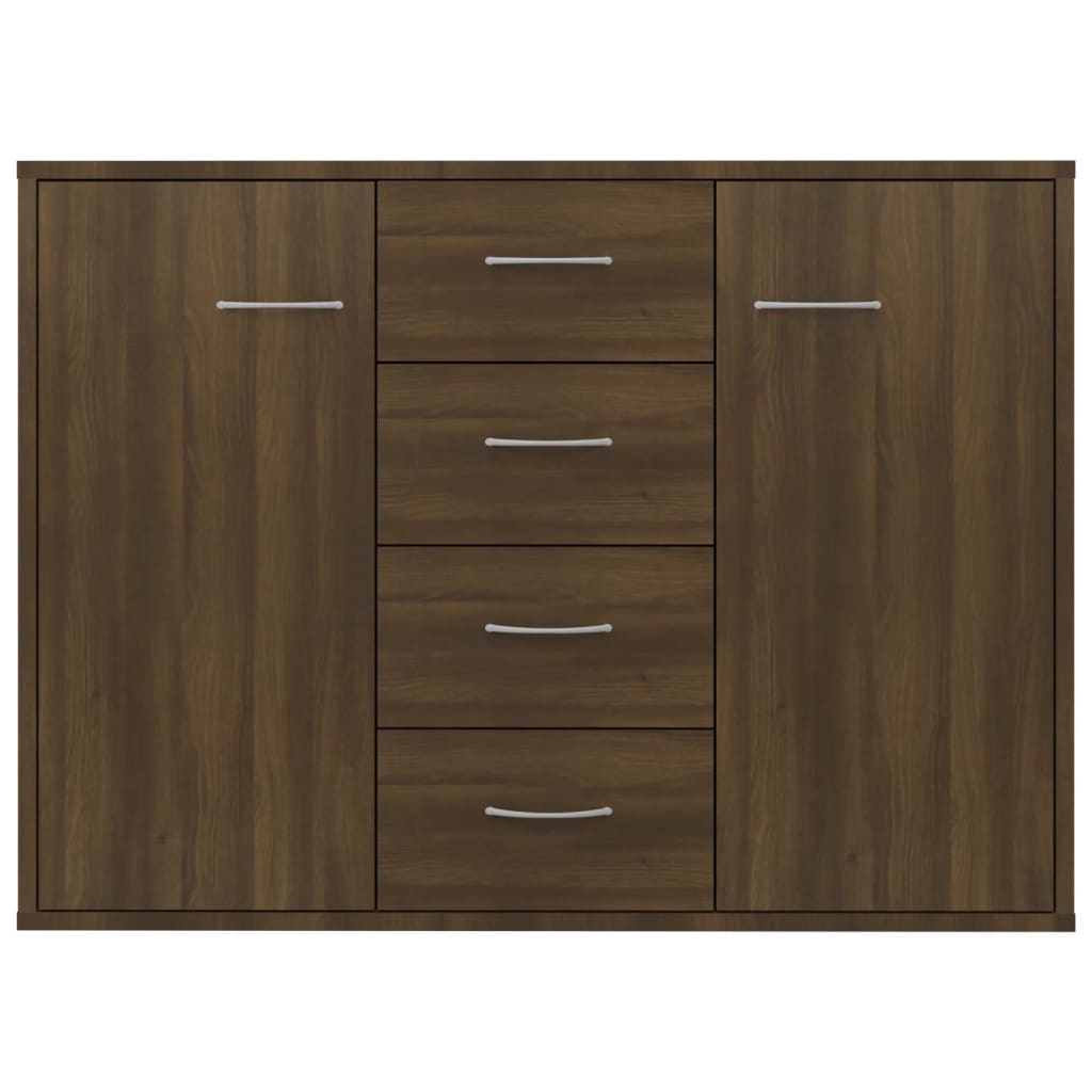 vidaXL Buffet Chêne Marron 88x30x65 cm Bois d'ingénierie