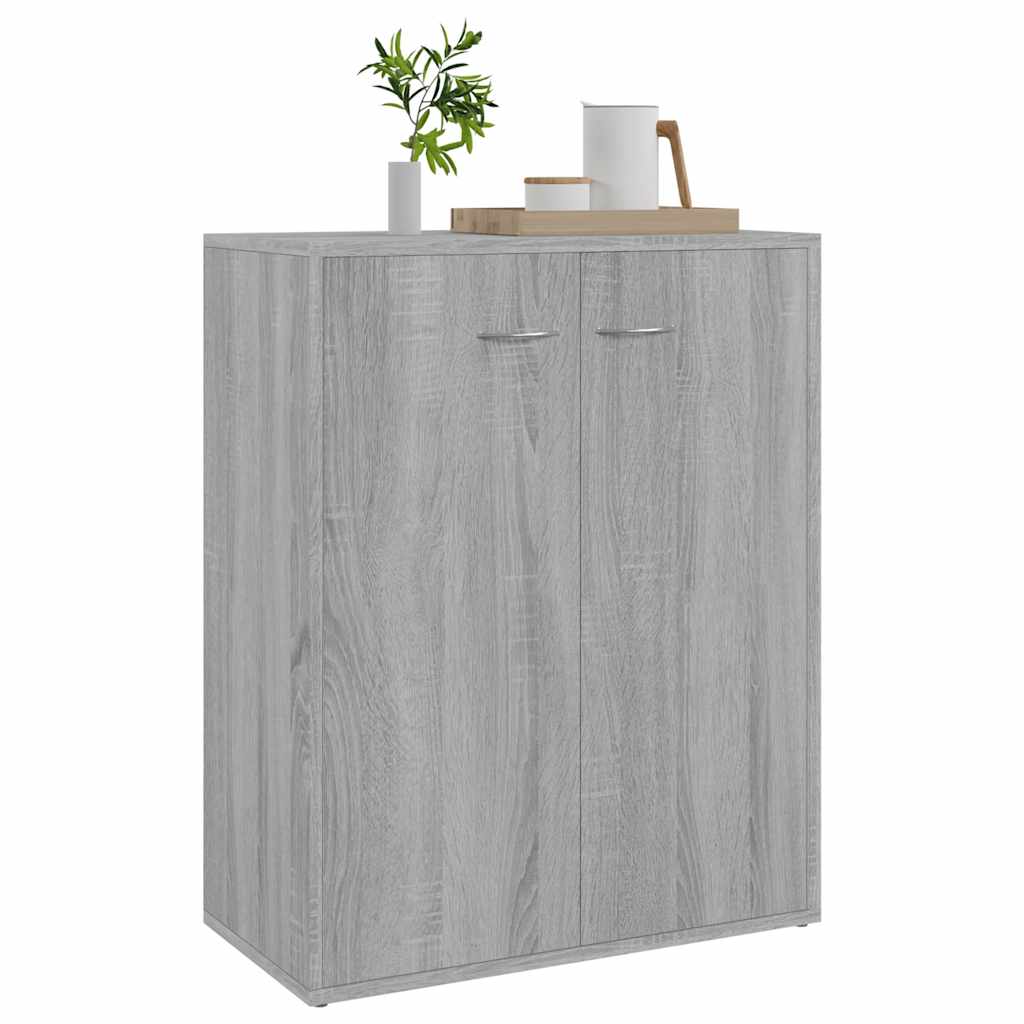 vidaXL Bahut gris Sonoma 60x30x75 cm Aggloméré