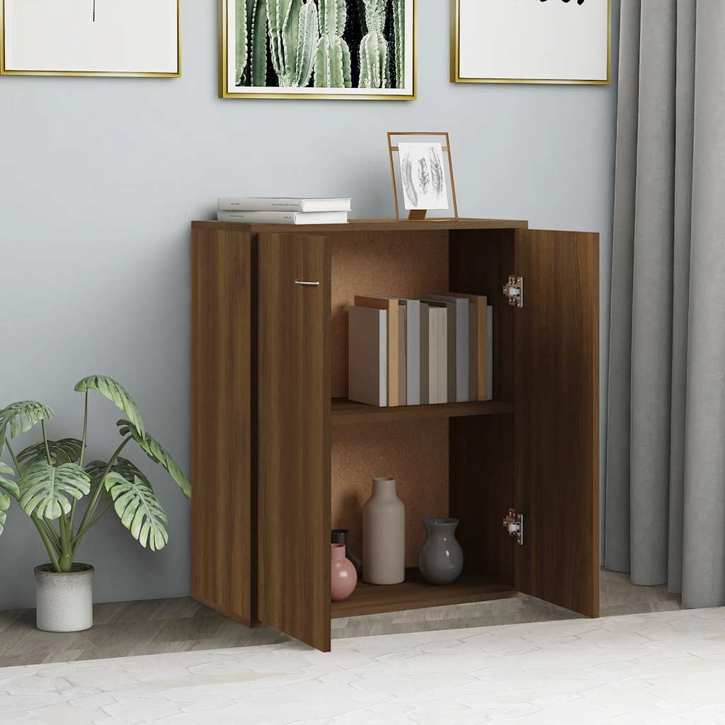 vidaXL Buffet Imitation Chêne Marron 60x30x75 cm Bois d'ingénierie