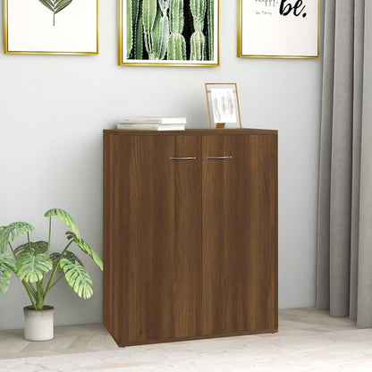 vidaXL Buffet Imitation Chêne Marron 60x30x75 cm Bois d'ingénierie