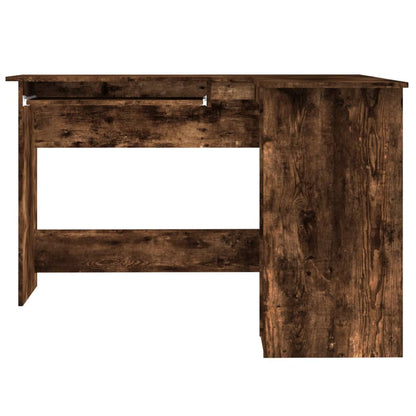 vidaXL Bureau d'angle chêne fumé 120x140x75 cm Bois d'ingénierie