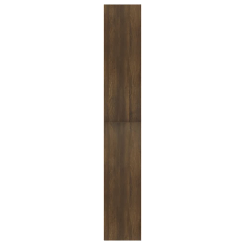 vidaXL Bibliothèque 5 étagères Marron aspect chêne 80x30x189 cm