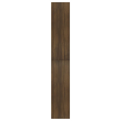 vidaXL Bibliothèque 5 étagères Marron aspect chêne 80x30x189 cm