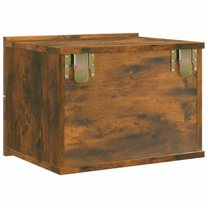vidaXL Nachttisch Räuchereiche 40x30x30 cm Holzwerkstoff