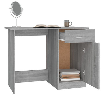 vidaXL Schreibtisch Grau Sonoma 100x50x76 cm Holzwerkstoff
