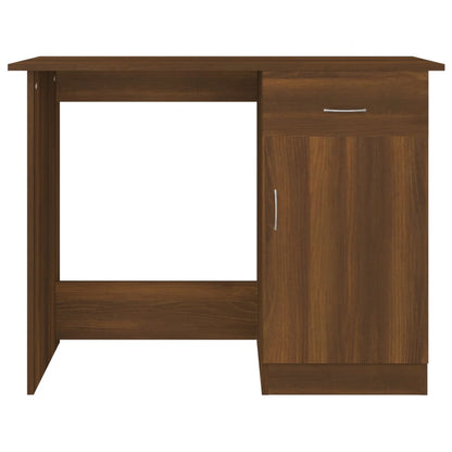 vidaXL Bureau marron aspect chêne 100x50x76 cm bois d'ingénierie