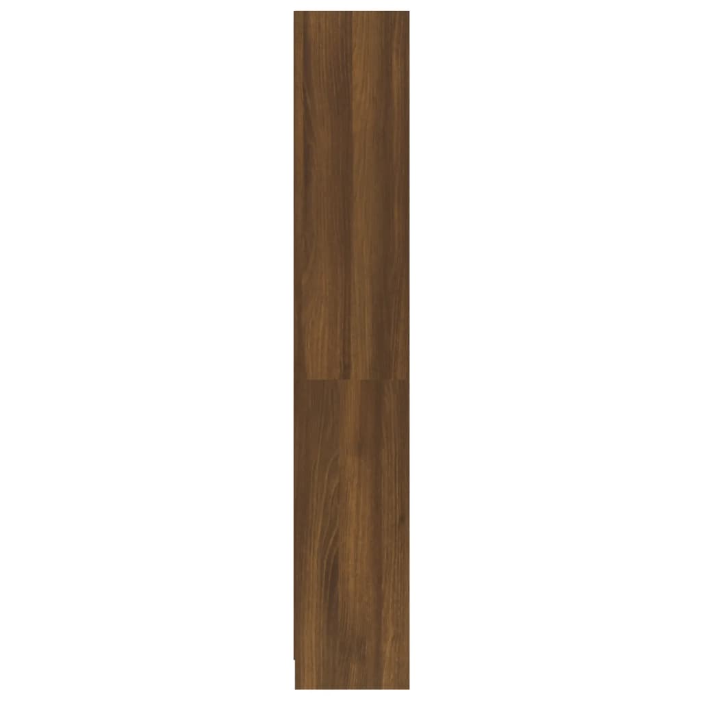 vidaXL Bibliothèque à 4 étagères Marron effet chêne 60x24x142 cm