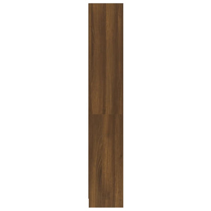 vidaXL Bibliothèque à 4 étagères Marron effet chêne 60x24x142 cm