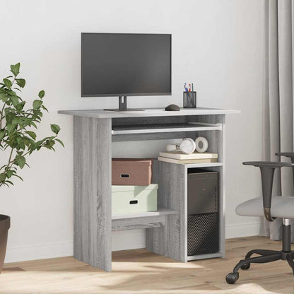 vidaXL Bureau gris sonoma 80x45x74 cm Bois d'ingénierie