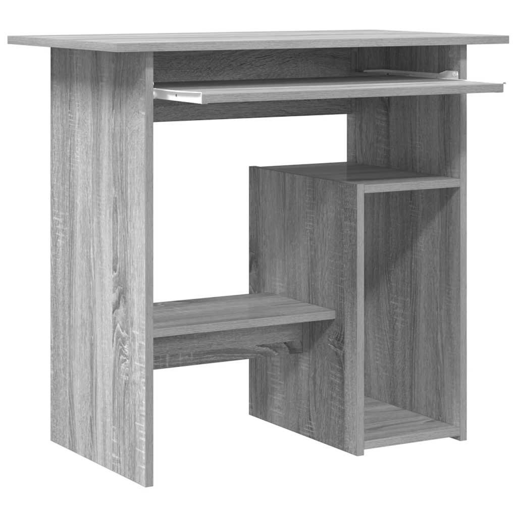 vidaXL Bureau gris sonoma 80x45x74 cm Bois d'ingénierie