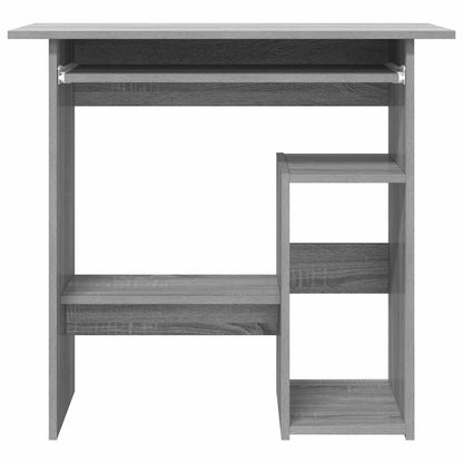 vidaXL Bureau gris sonoma 80x45x74 cm Bois d'ingénierie