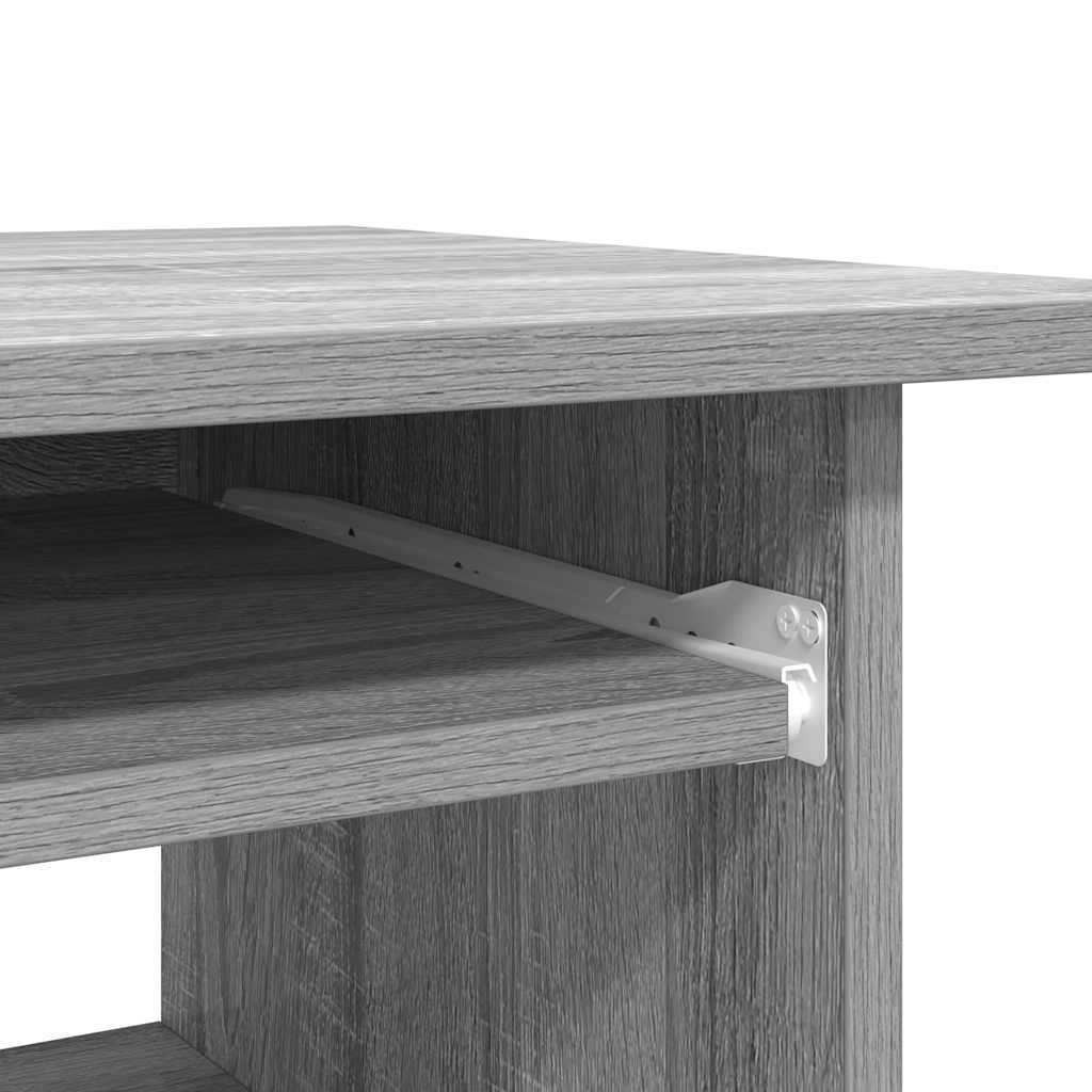 vidaXL Bureau gris sonoma 80x45x74 cm Bois d'ingénierie