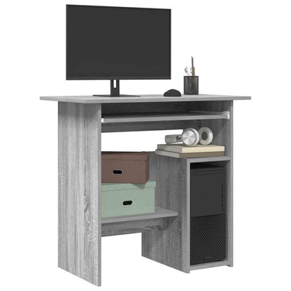 vidaXL Bureau gris sonoma 80x45x74 cm Bois d'ingénierie