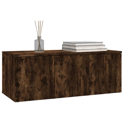 Meuble TV vidaXL chêne fumé 80x34x30 cm bois d'ingénierie
