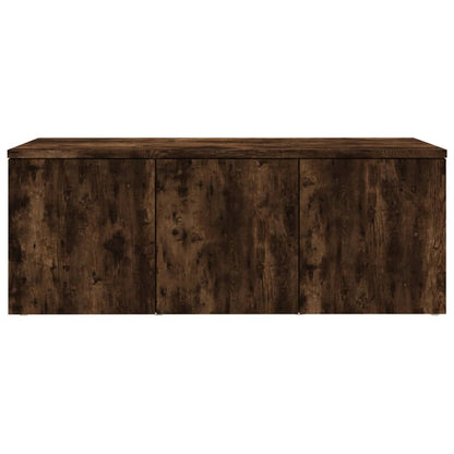 Meuble TV vidaXL chêne fumé 80x34x30 cm bois d'ingénierie