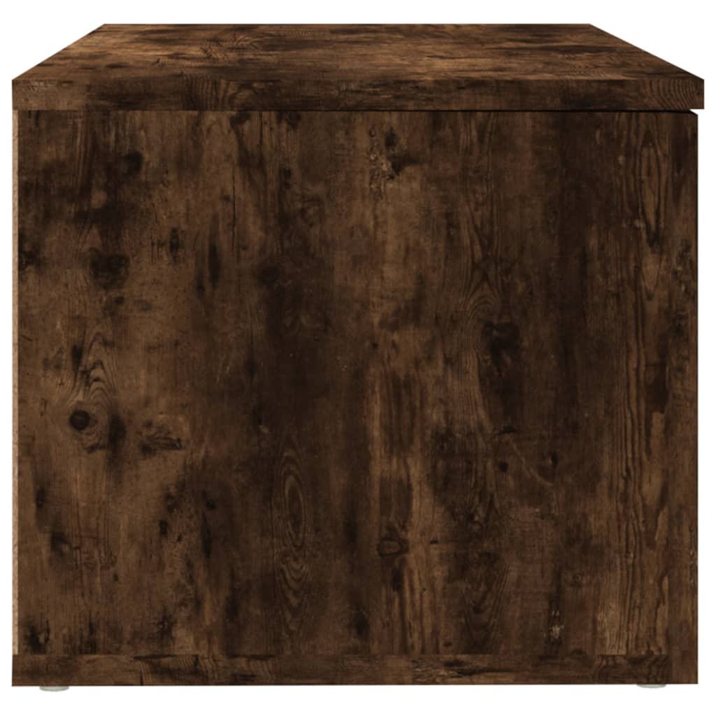 Meuble TV vidaXL chêne fumé 80x34x30 cm bois d'ingénierie
