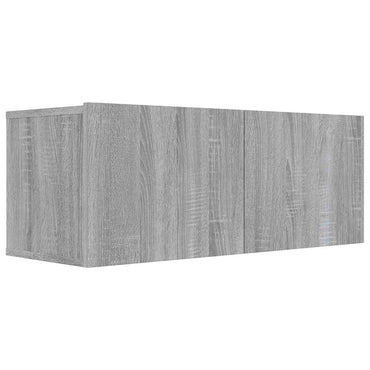 vidaXL Meuble TV gris Sonoma 80x30x30 cm en bois d'ingénierie