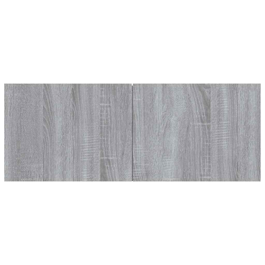 vidaXL Meuble TV gris Sonoma 80x30x30 cm en bois d'ingénierie