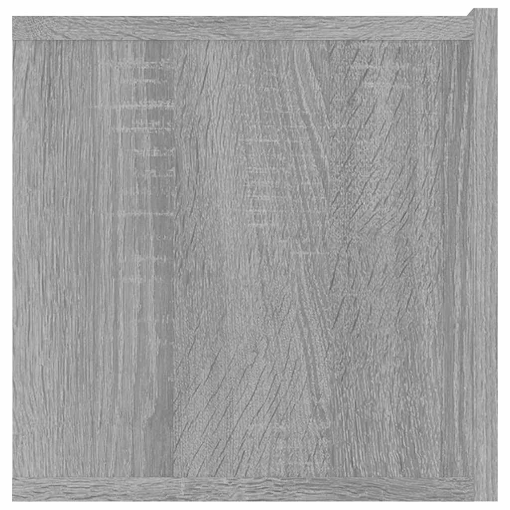 vidaXL Meuble TV gris Sonoma 80x30x30 cm en bois d'ingénierie