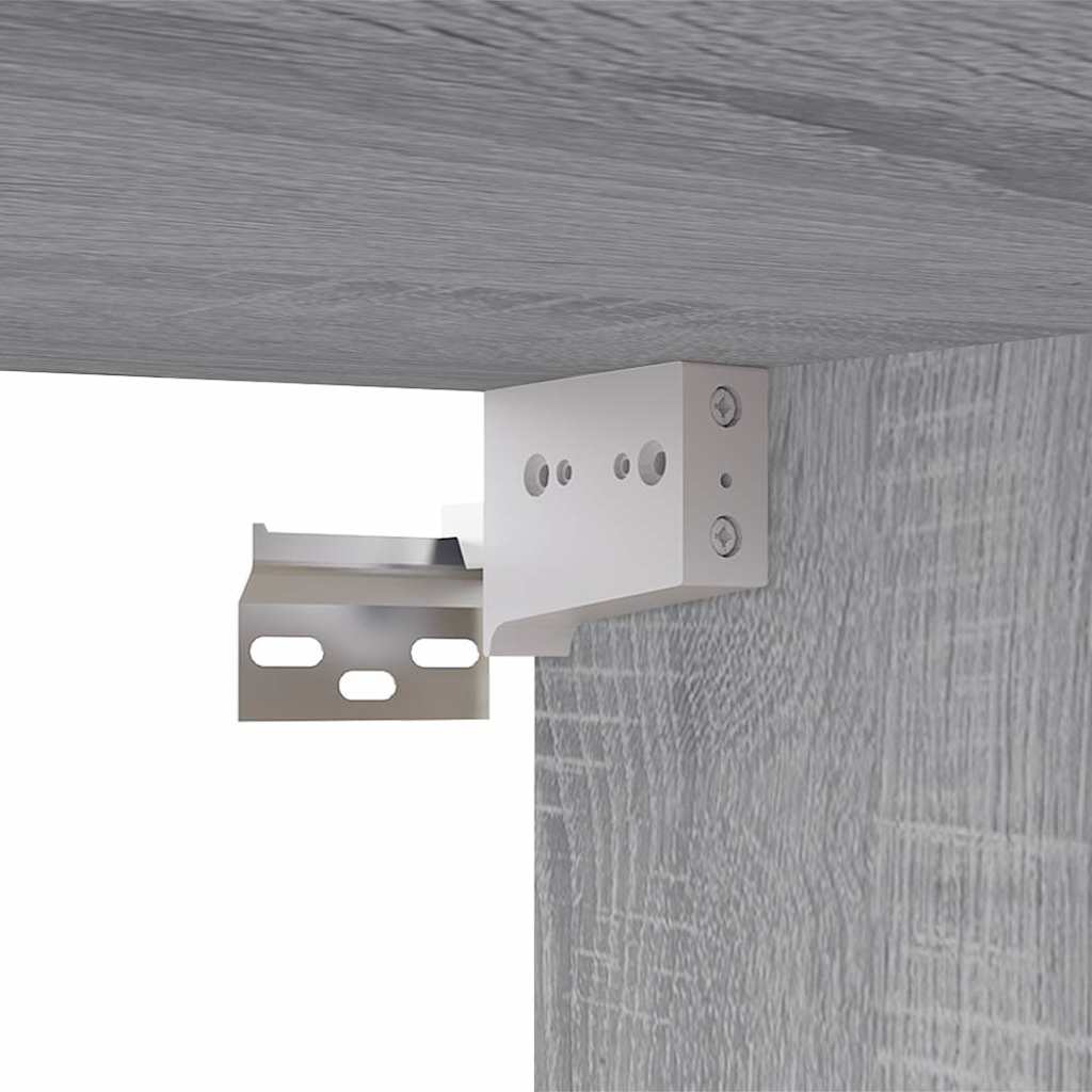 vidaXL Meuble TV gris Sonoma 80x30x30 cm en bois d'ingénierie