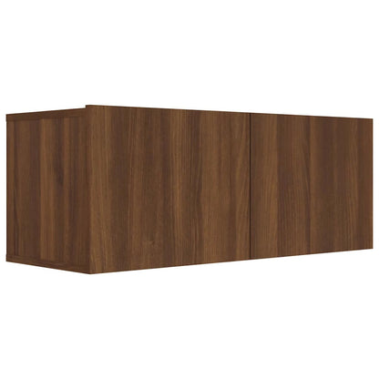 Meuble TV vidaXL marron aspect chêne 80x30x30 cm bois d'ingénierie
