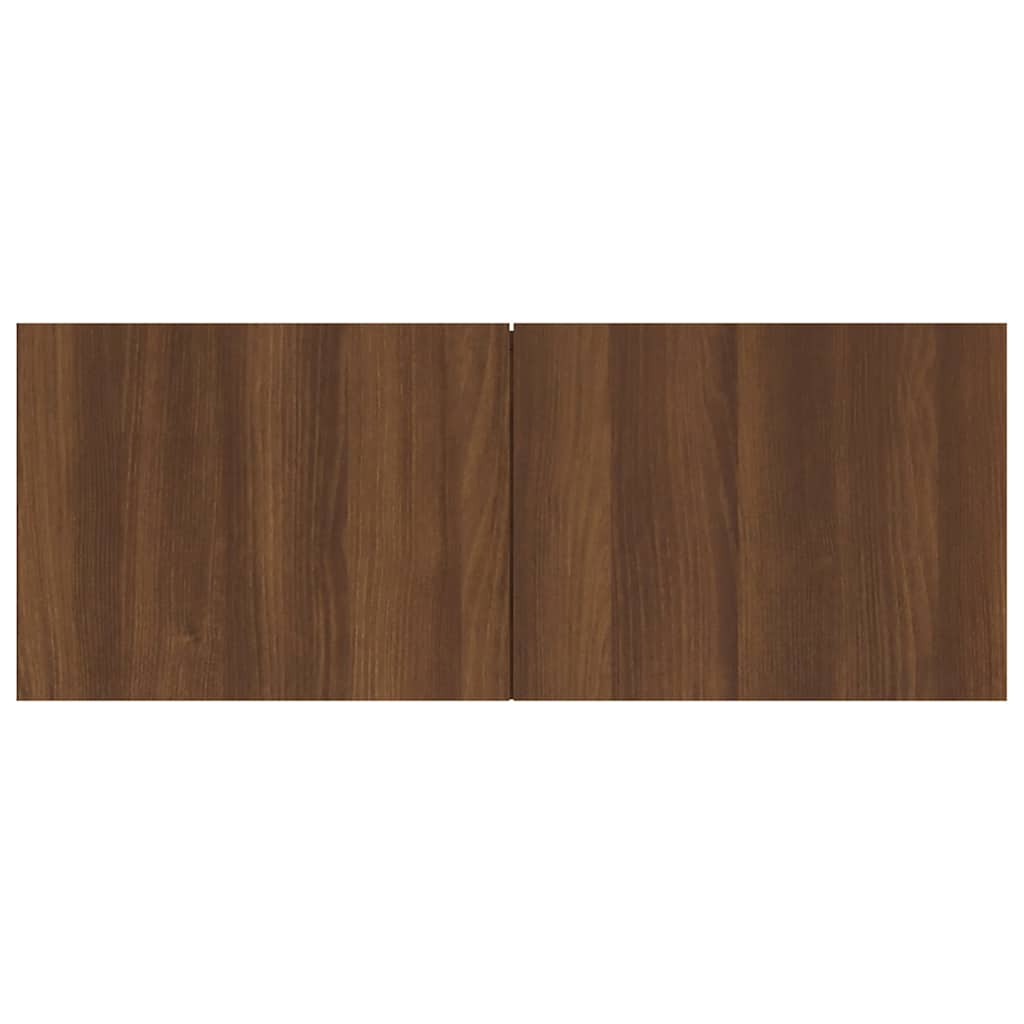 Meuble TV vidaXL marron aspect chêne 80x30x30 cm bois d'ingénierie