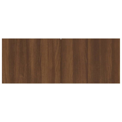 Meuble TV vidaXL marron aspect chêne 80x30x30 cm bois d'ingénierie