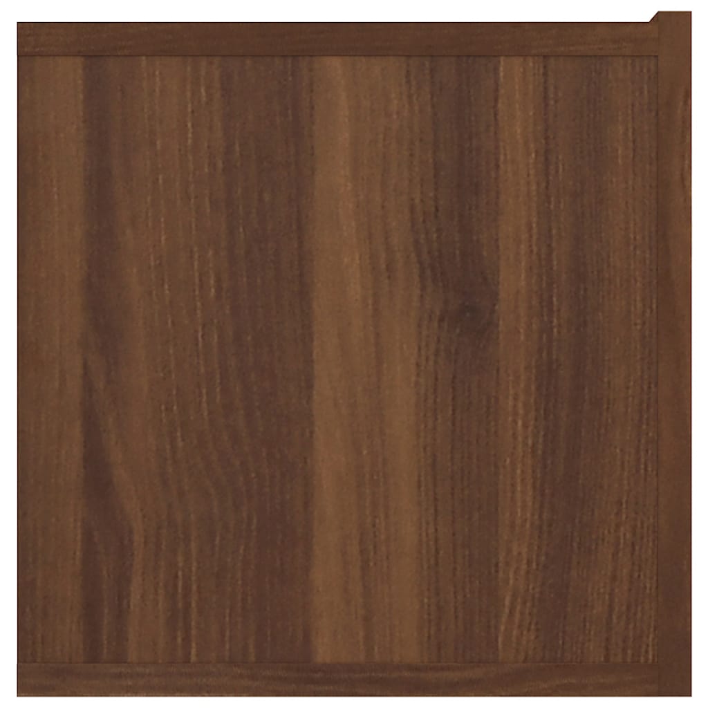 Meuble TV vidaXL marron aspect chêne 80x30x30 cm bois d'ingénierie