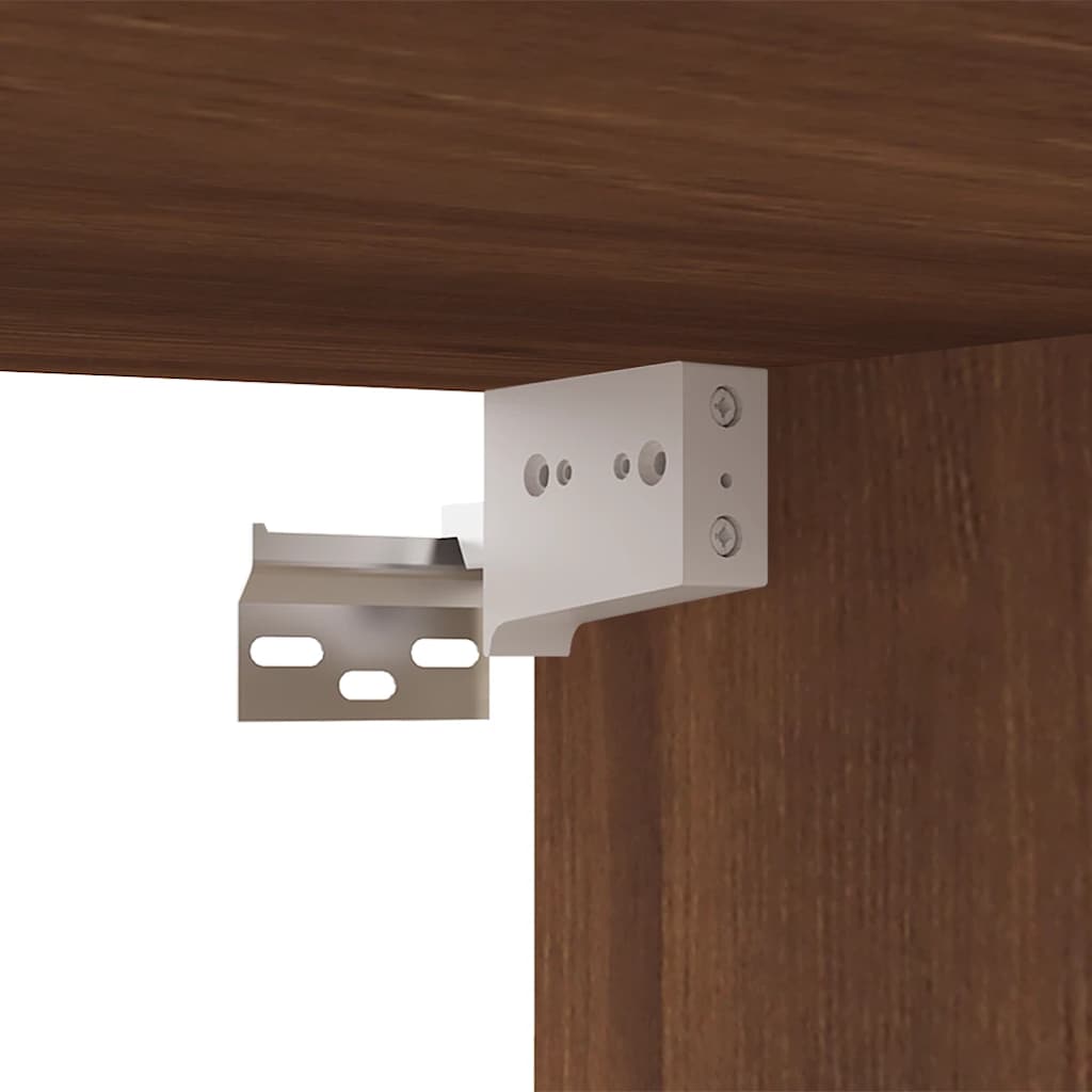 Meuble TV vidaXL marron aspect chêne 80x30x30 cm bois d'ingénierie