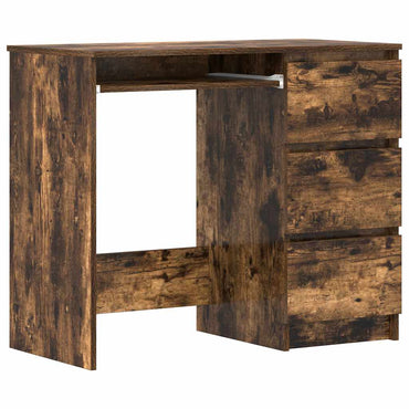 vidaXL Schreibtisch Räuchereiche 90x45x76 cm Holzwerkstoff