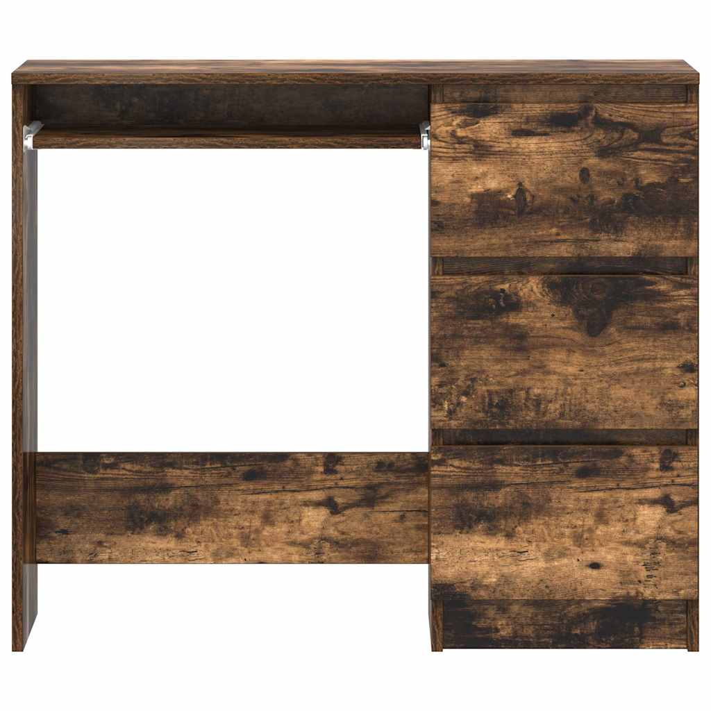 vidaXL Schreibtisch Räuchereiche 90x45x76 cm Holzwerkstoff