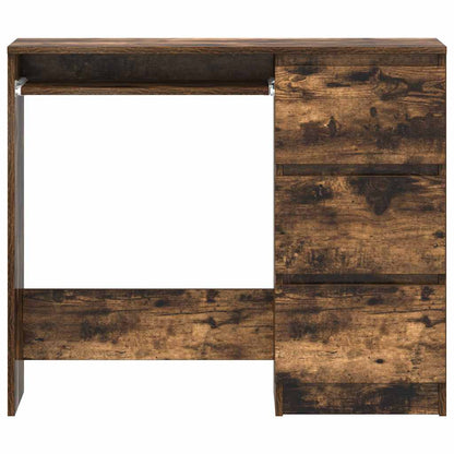 vidaXL Schreibtisch Räuchereiche 90x45x76 cm Holzwerkstoff