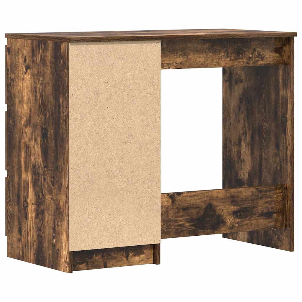 vidaXL Schreibtisch Räuchereiche 90x45x76 cm Holzwerkstoff
