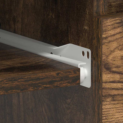vidaXL Schreibtisch Räuchereiche 90x45x76 cm Holzwerkstoff