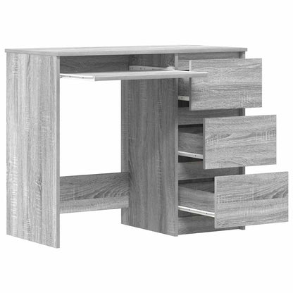 vidaXL Schreibtisch Grau Sonoma 90x45x76 cm Holzwerkstoff