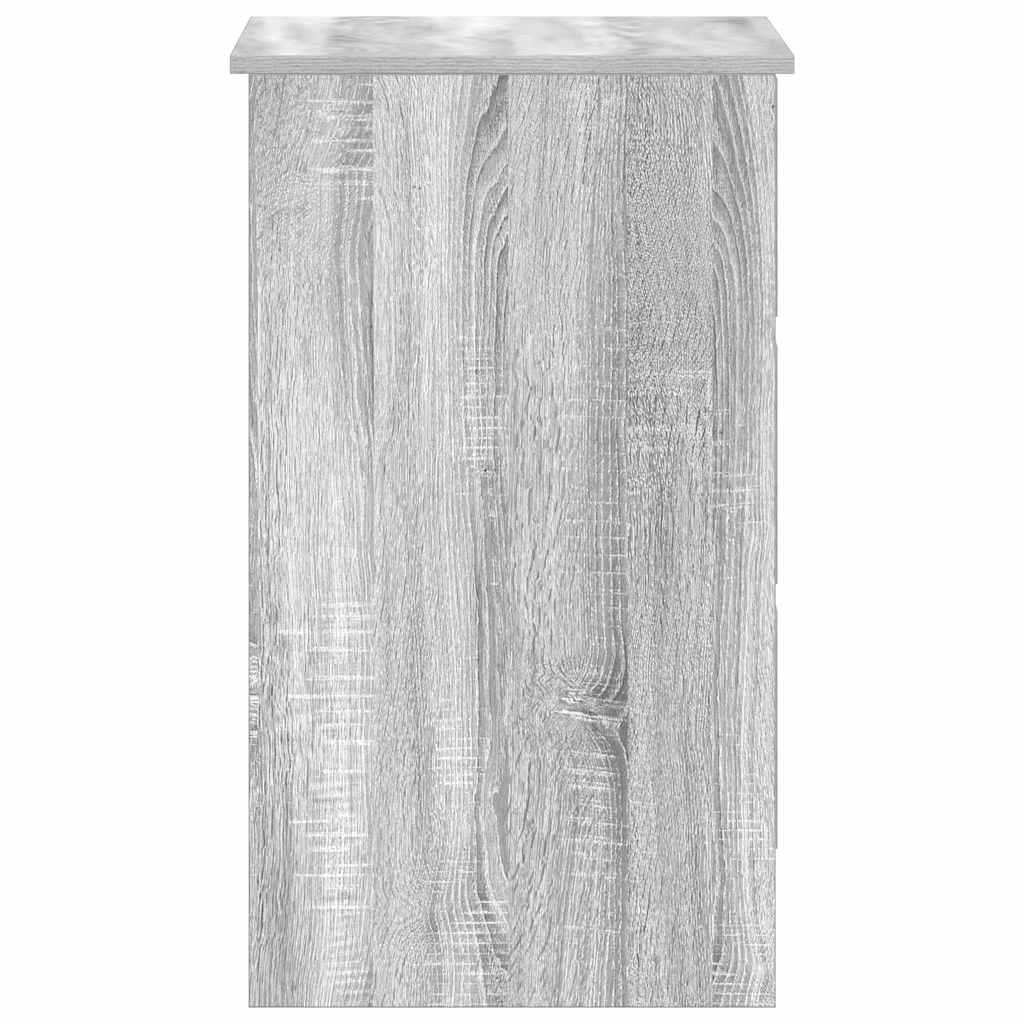 vidaXL Schreibtisch Grau Sonoma 90x45x76 cm Holzwerkstoff