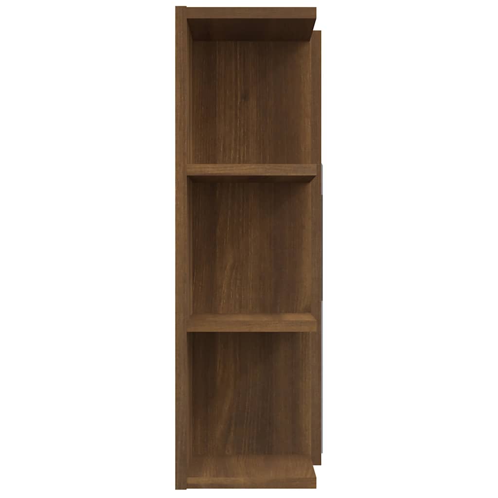 vidaXL Armoire de toilette Marron aspect chêne 80x20,5x64cm Bois d'ingénierie