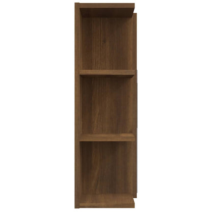 vidaXL Armoire de toilette Marron aspect chêne 80x20,5x64cm Bois d'ingénierie
