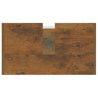 vidaXL Badschrank Räuchereiche 60x33x60 cm Holzwerkstoff