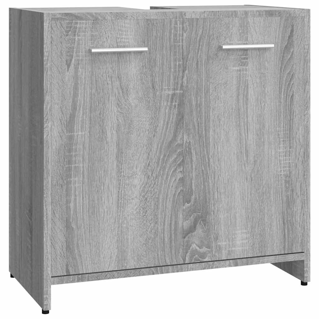 vidaXL Meuble de salle de bain gris sonoma 60x33x60 cm en bois d'ingénierie