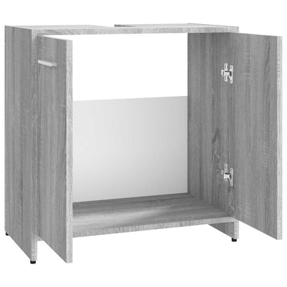 vidaXL Meuble de salle de bain gris sonoma 60x33x60 cm en bois d'ingénierie