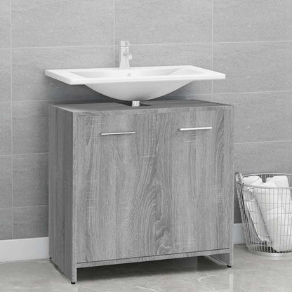 vidaXL Meuble de salle de bain gris sonoma 60x33x60 cm en bois d'ingénierie