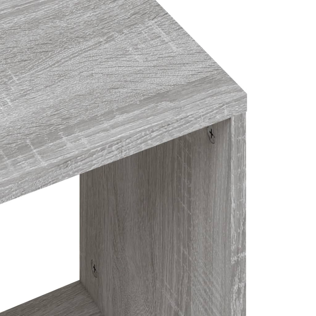 vidaXL Tables gigognes 2 pcs Gris Chêne Sonoma Aggloméré