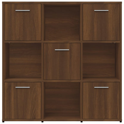 vidaXL Bücherregal Braun Eichen-Optik 90x30x90 cm Holzwerkstoff