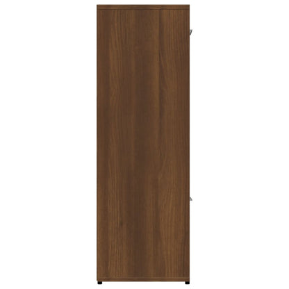 vidaXL Bücherregal Braun Eichen-Optik 90x30x90 cm Holzwerkstoff