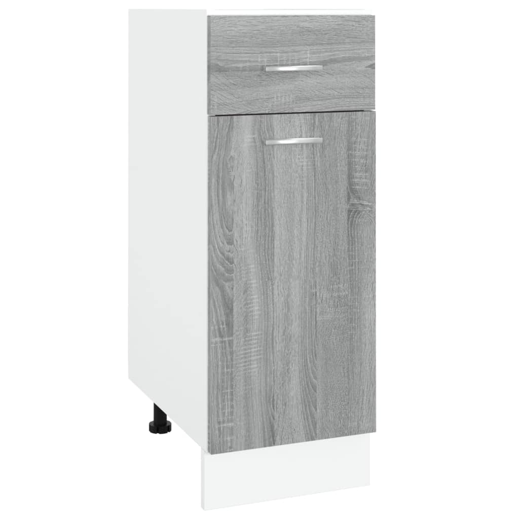 vidaXL Unterschrank mit Schublade Lyon Grau Sonoma 30x46x81,5 cm