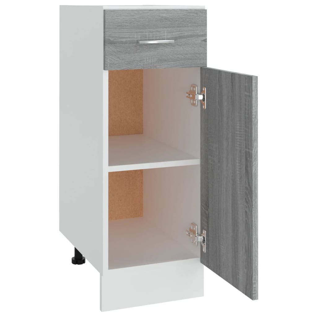 vidaXL Unterschrank mit Schublade Lyon Grau Sonoma 30x46x81,5 cm