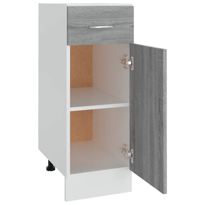 vidaXL Unterschrank mit Schublade Lyon Grau Sonoma 30x46x81,5 cm